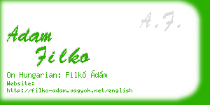 adam filko business card